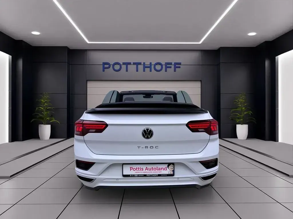 Gebraucht VW T-Roc Cabriolet R-line 150 PS (110 kW) 2021 Weiß Cabrio