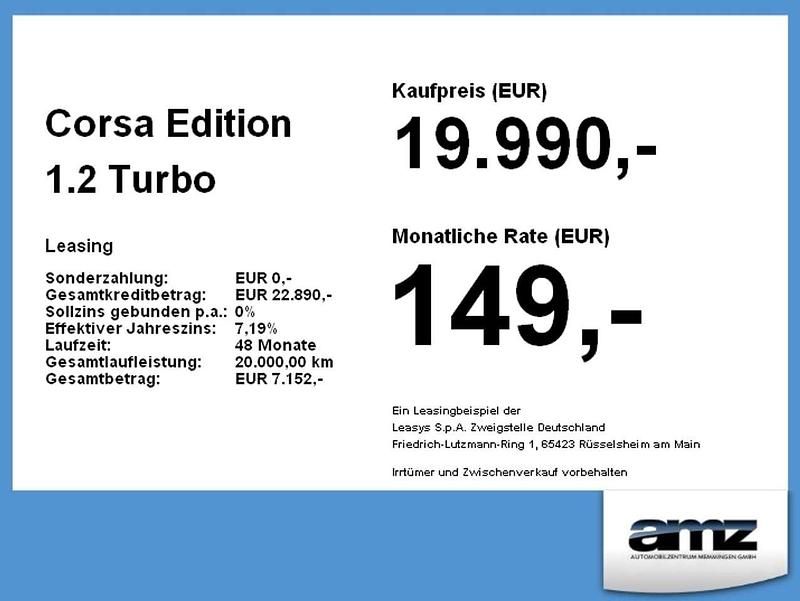 Neu Opel Corsa Edition 101 PS (74 kW) 2026 Voltaik blau Kleinwagen