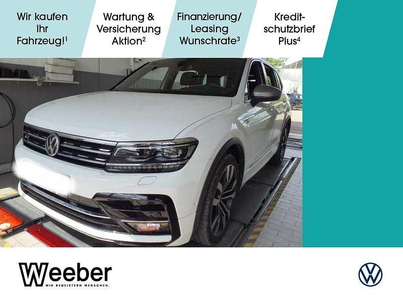 Pure white Gebraucht 2019 VW Tiguan Allspace R-line SUV | 28.990 € (Guter Preis) - Bild 1/4