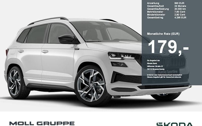 Weiß Neu 2025 Skoda Karoq SportLine SUV | 38.990 € (Etwas zu teuer) - Bild 1/2