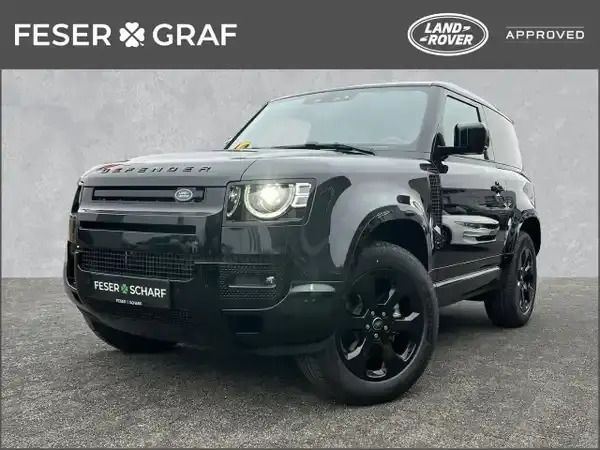 Santorini black (schwarz) Gebraucht 2025 Land Rover Defender SUV | 74.850 € (Superpreis) - Bild 1/4