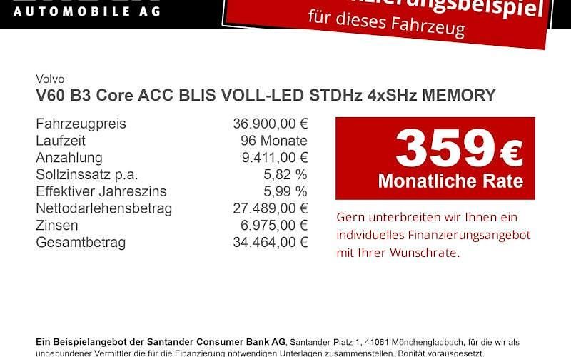 Gebraucht Volvo V60 Core 163 PS (119 kW) 2024 Blau Kombi