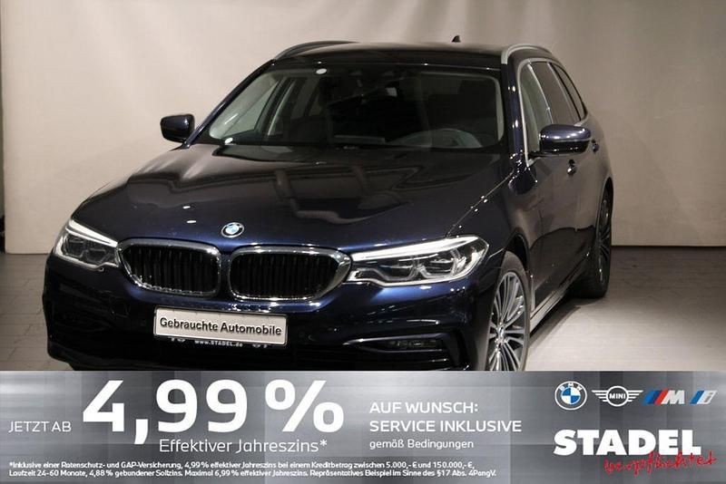 Imperialblau brillant Gebraucht 2020 BMW 530 Sport Line Kombi | 19.940 € (Superpreis) - Bild 1/4