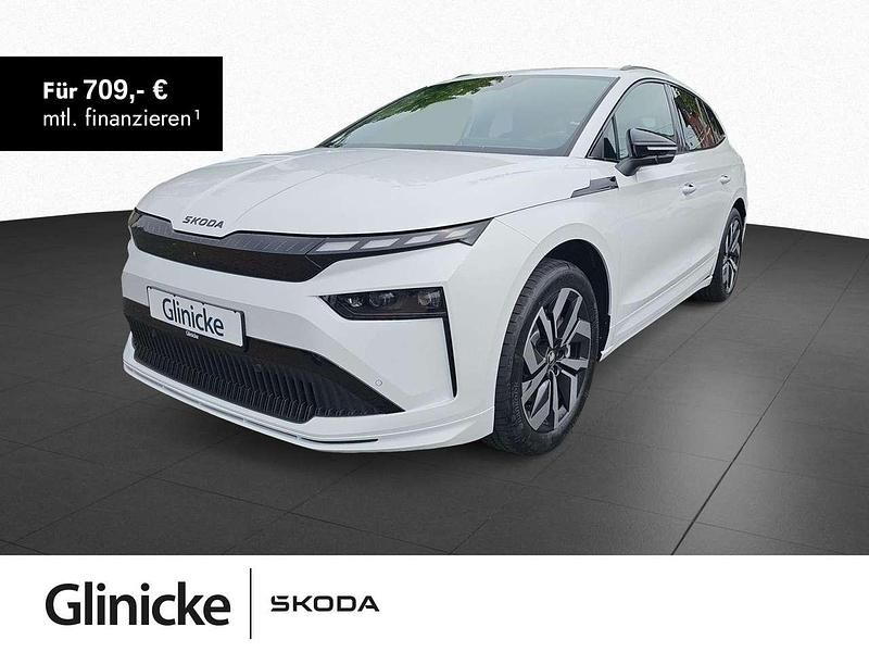 Moonweiss metallic Neu 2025 Skoda Enyaq iV SportLine SUV | 53.690 € (Fairer Preis) - Bild 1/3