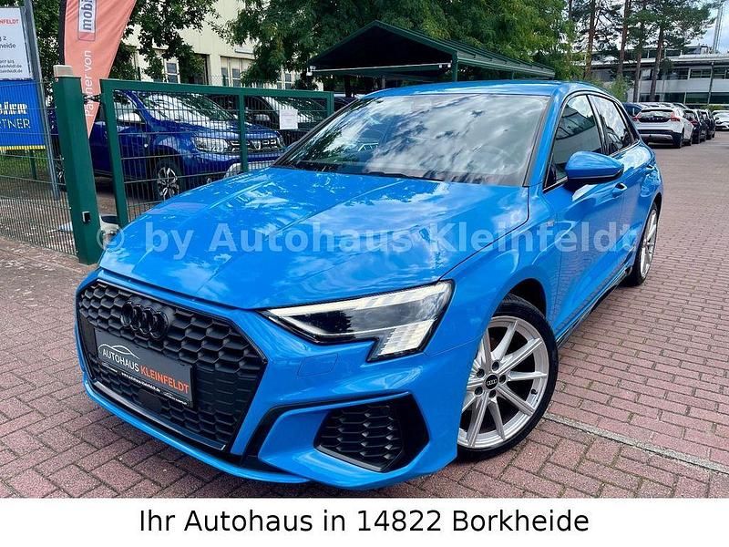 Turbo blau Gebraucht 2023 Audi A3 Sportback S-Line Kleinwagen | 20.990 € (Fairer Preis) - Bild 1/4