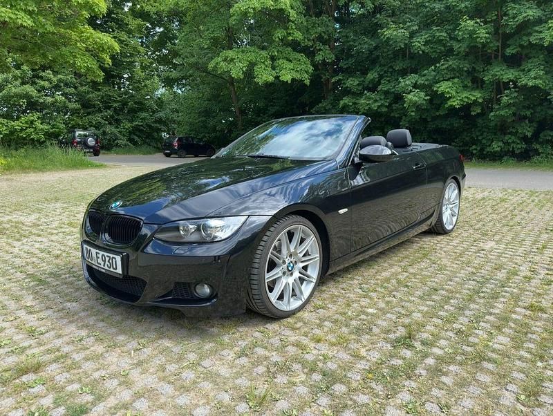 Schwarz Gebraucht 2008 BMW 320 Cabriolet M Sport Cabrio | 14.900 € (Teuer) - Bild 1/4