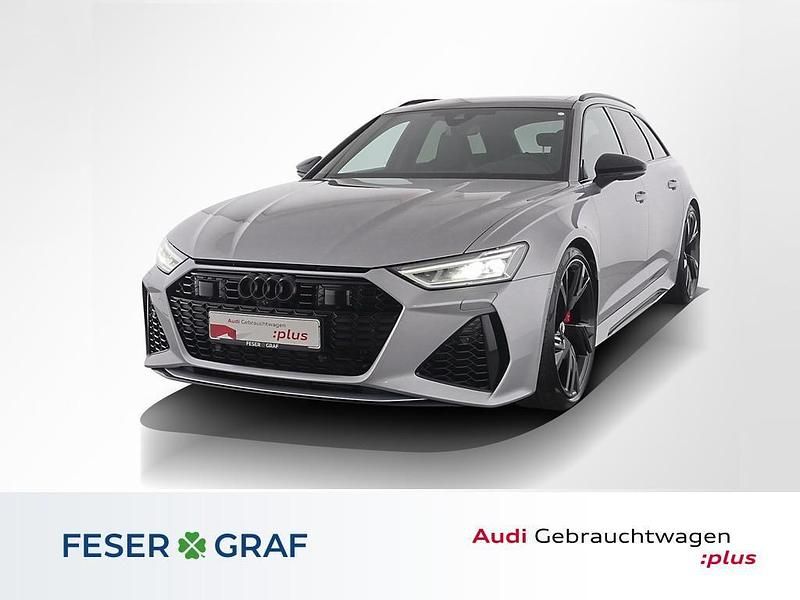 Florettsilber metallic Gebraucht 2021 Audi RS6 Ambiente Kombi | 86.770 € (Teuer) - Bild 1/4