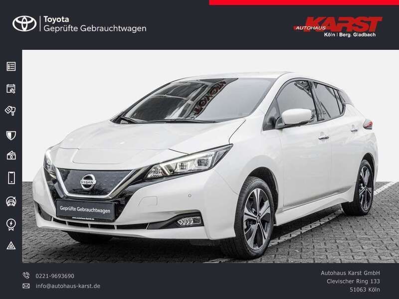 Weiss Gebraucht 2022 Nissan Leaf N-Connecta Kleinwagen | 16.985 € (Superpreis) - Bild 1/4