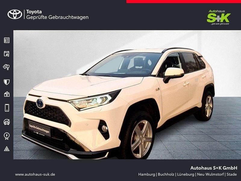 Schneeweiß Gebraucht 2021 Toyota RAV4 Hybrid Team SUV | 32.480 € (Guter Preis) - Bild 1/4