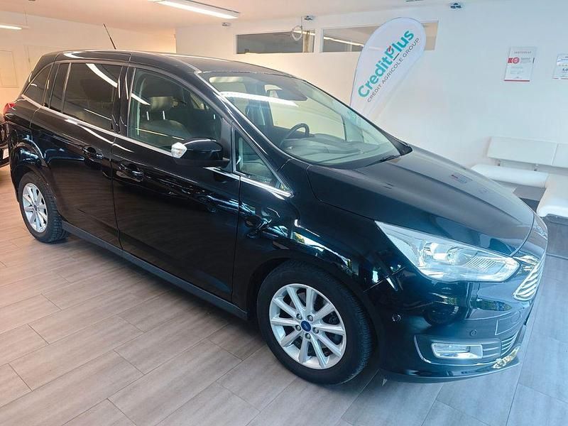 Schwarz Gebraucht 2016 Ford Grand C-Max Titanium Van / Kleinbus | 8.490 € (Guter Preis) - Bild 1/4
