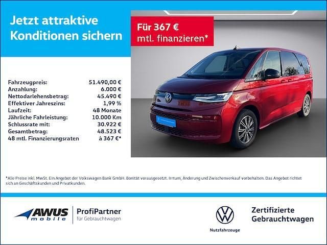 Gebraucht VW Multivan Basis 150 PS (110 kW) 2025 Rot Van