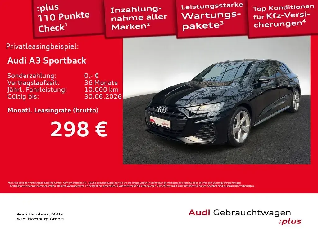 Gebraucht Audi A3 S-Line 150 PS (110 kW) 2025 Mythosschwarz metallic Limousine