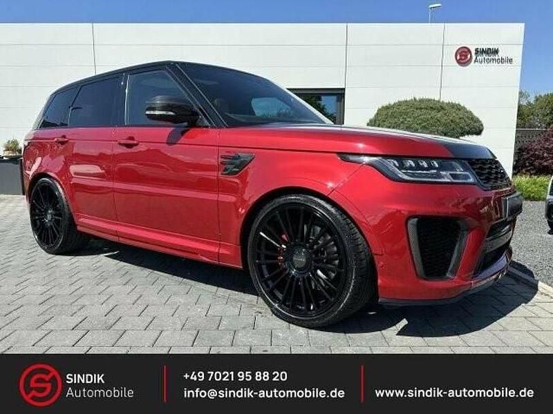 Rot Gebraucht 2019 Land Rover Range Rover Sport SVR SUV | 72.980 € (Teuer) - Bild 1/4