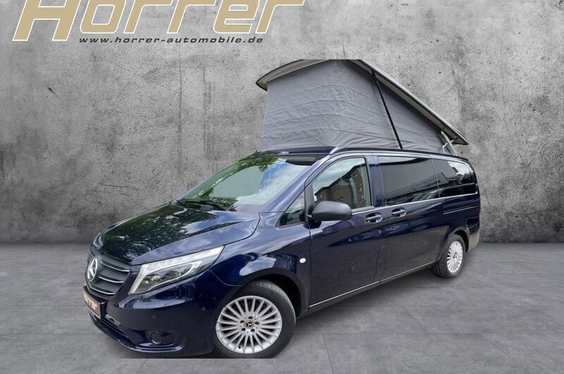 Blau Gebraucht 2021 Mercedes V250 Marco Polo Van / Kleinbus | 48.890 € (Superpreis) - Bild 1/4