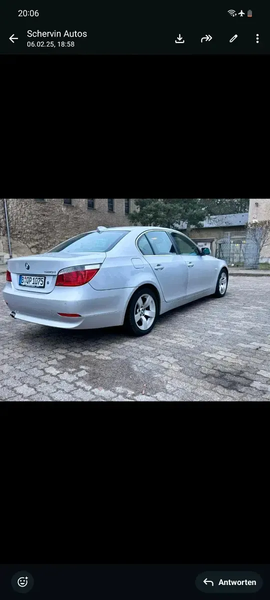 Gebraucht BMW 520 175 PS (128 kW) 2006 Silber Kleinwagen
