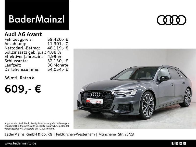Daytonagrau perleffekt Gebraucht 2024 Audi A6 S-Line Kombi | 59.420 € - Bild 1/3