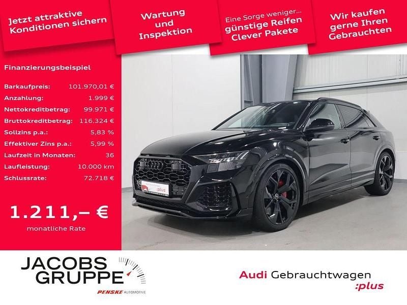 Mythosschwarz metallic Gebraucht 2022 Audi RS Q8 Ambiente SUV | 101.970 € (Superpreis) - Bild 1/4