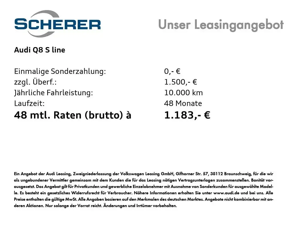 Neu Audi Q8 Business 489 PS (359 kW) 2026 Schwarz SUV