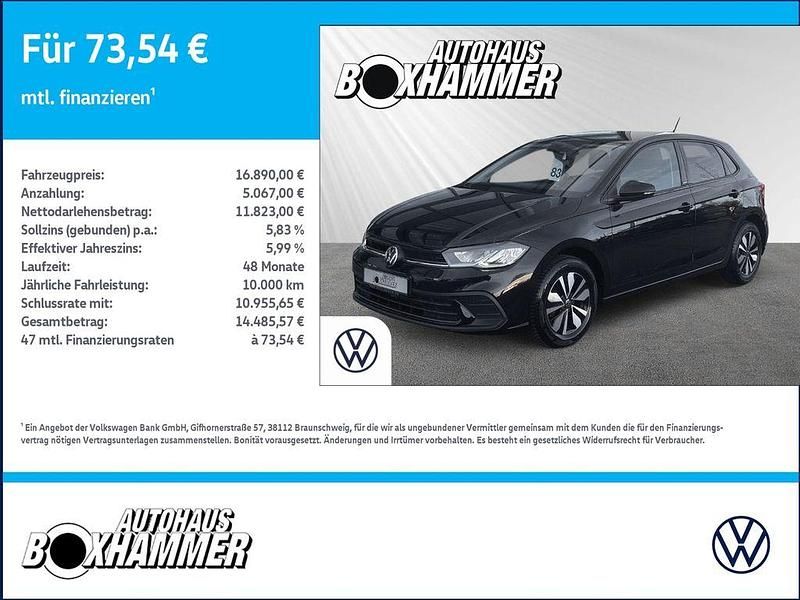 Gebraucht VW Polo Move 95 PS (69 kW) 2023 Schwarz Limousine