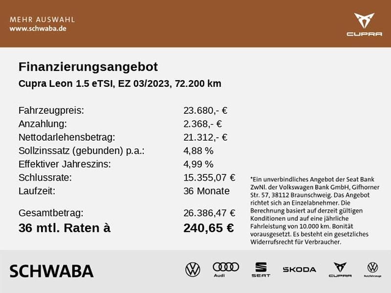 Second-hand Cupra Leon 150 CP (110 kW) 2023 Alb Break