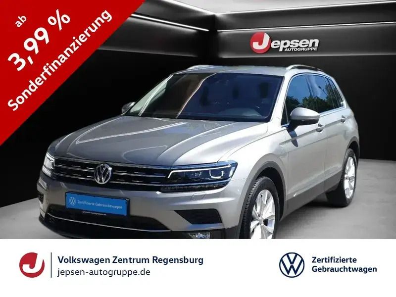 Tungsten silver metallic Gebraucht 2020 VW Tiguan Highline SUV | 27.770 € (Guter Preis) - Bild 1/2