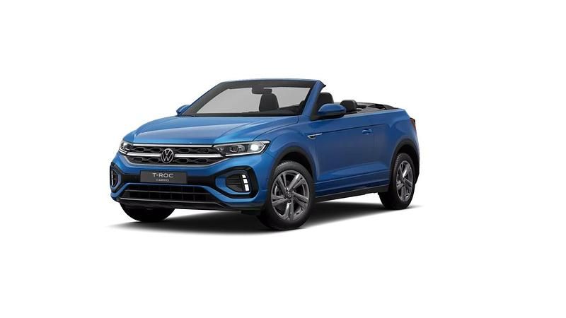 Blau Gebraucht 2024 VW T-Roc Cabriolet R-line Cabrio | 35.733 € (Fairer Preis) - Bild 1/3