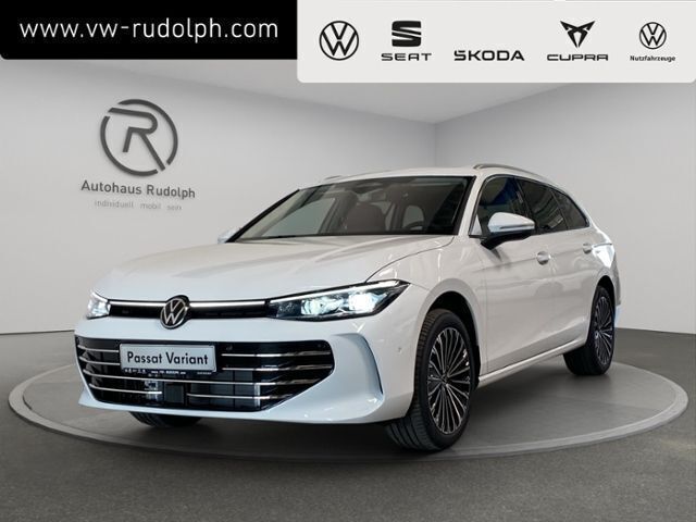 Pure white Neu 2025 VW Passat Elegance Kombi | 61.460 € (Teuer) - Bild 1/4