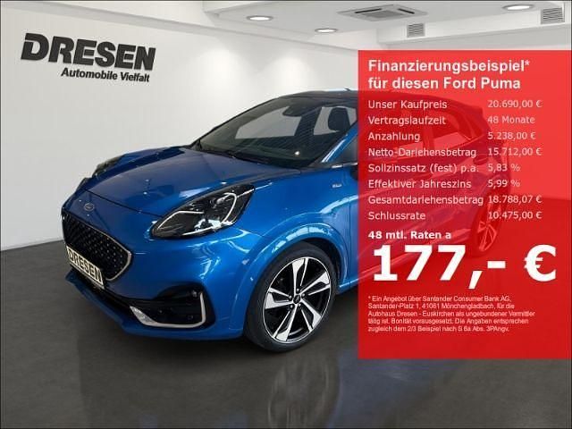 Dynamicblau metallic Gebraucht 2021 Ford Puma ST-Line SUV | 20.690 € (Fairer Preis) - Bild 1/4