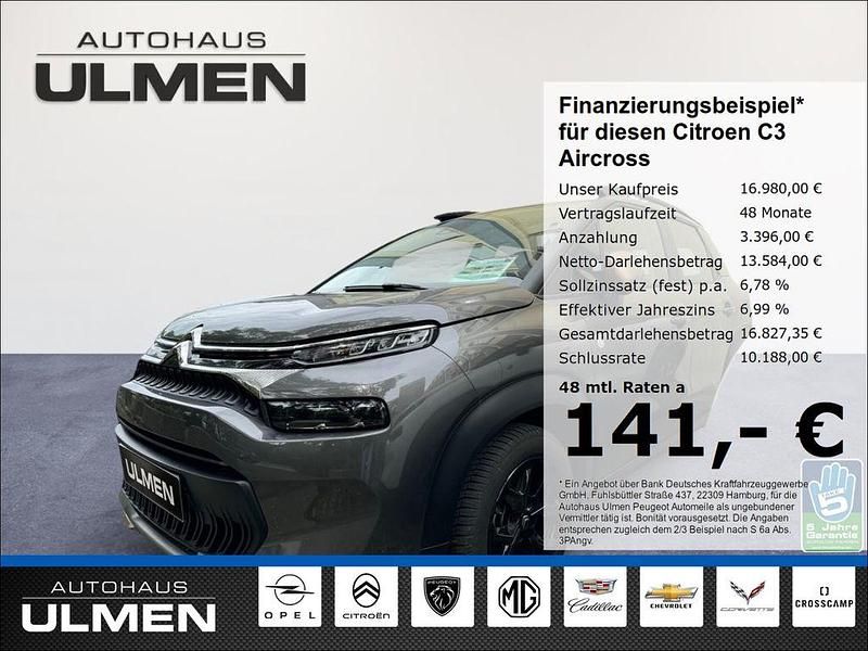 Grau Gebraucht 2023 Citroën C3 Aircross PureTech SUV | 16.980 € (Guter Preis) - Bild 1/4