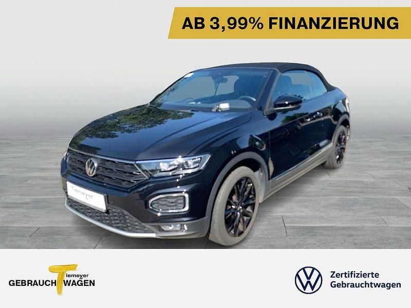Schwarz Gebraucht 2021 VW T-Roc Cabriolet Style Cabrio | 18.970 € (Fairer Preis) - Bild 1/4