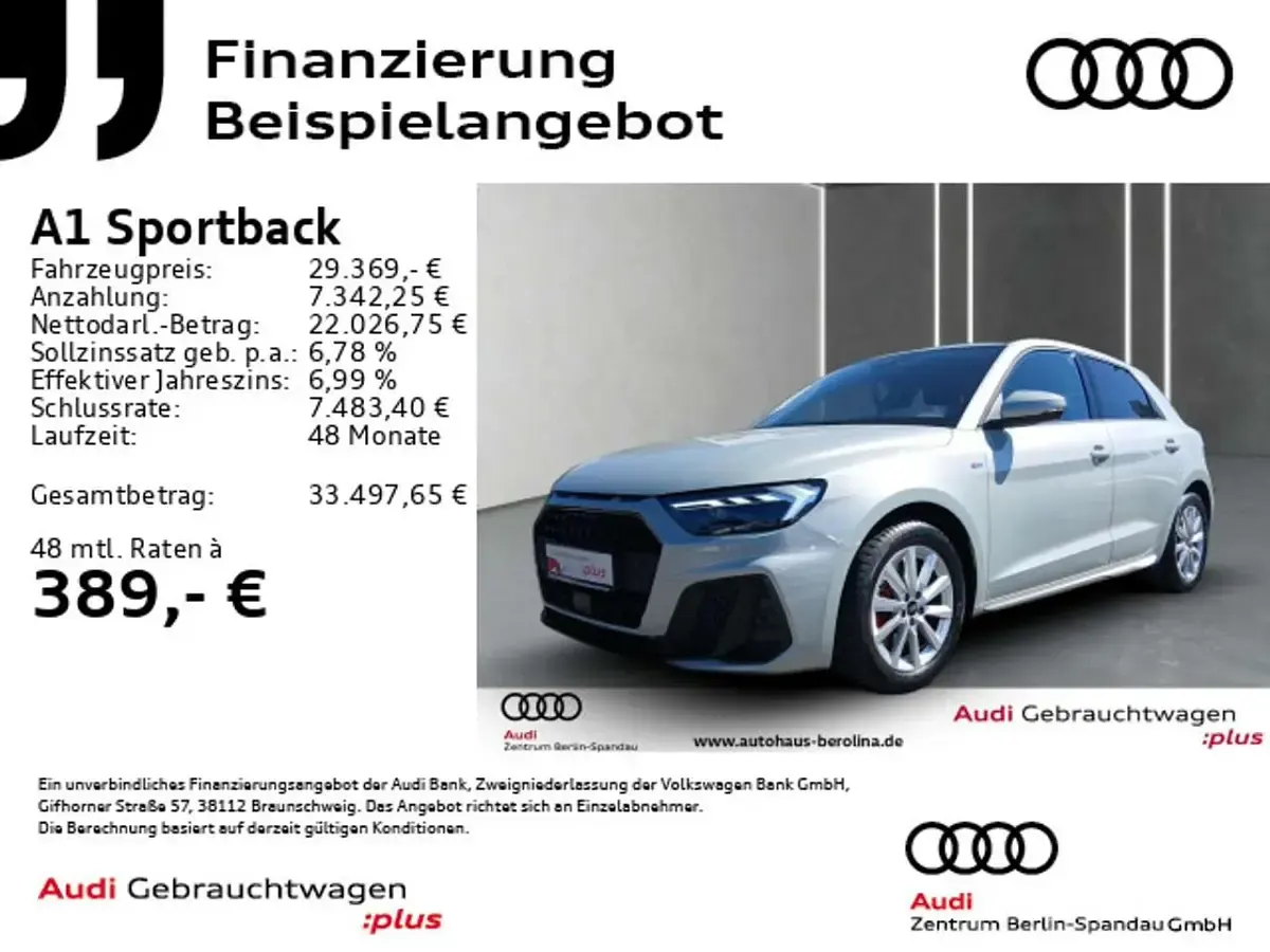 Gebraucht Audi A1 S-Line 207 PS (152 kW) 2025 Tausilber metallic SUV