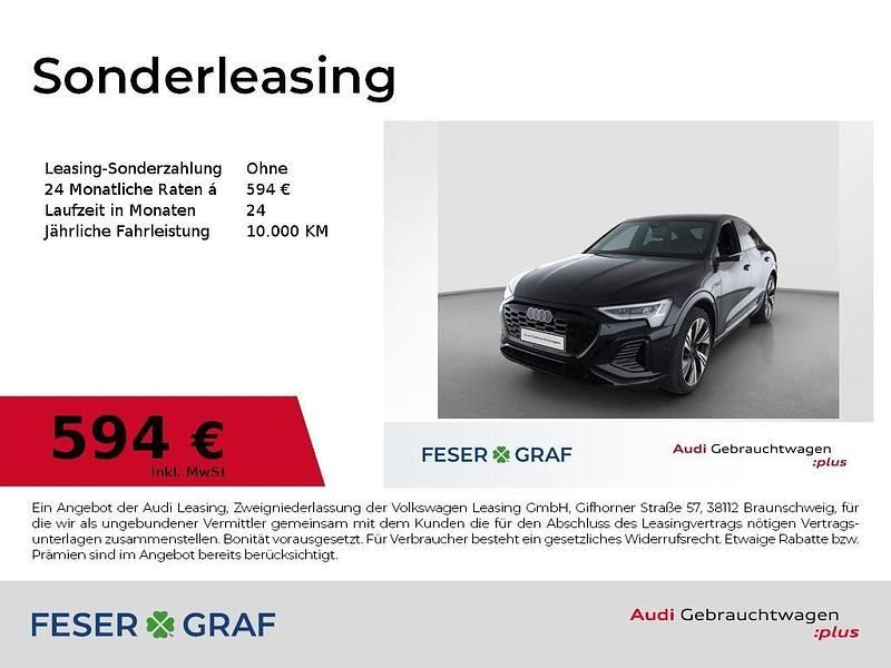 Mythosschwarz metallic Gebraucht 2024 Audi Q8 e-tron Ambiente SUV | 79.888 € - Bild 1/4