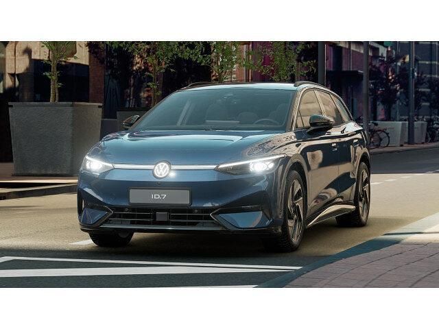 Aquamarinblau metallic (metallic) Gebraucht 2024 VW ID.7 IQ Drive Limousine | 49.990 € - Bild 1/4