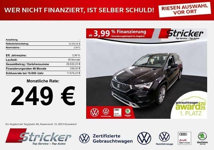 Gebraucht Seat Ateca Xperience 150 PS (110 kW) 2024 Magic schwarz metallic (metallic) SUV