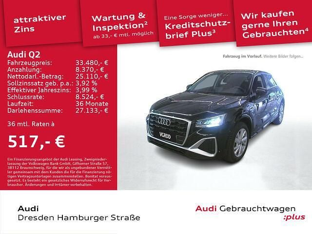Gebraucht Audi Q2 S-Line 150 PS (110 kW) 2024 Mythosschwarz metallic SUV