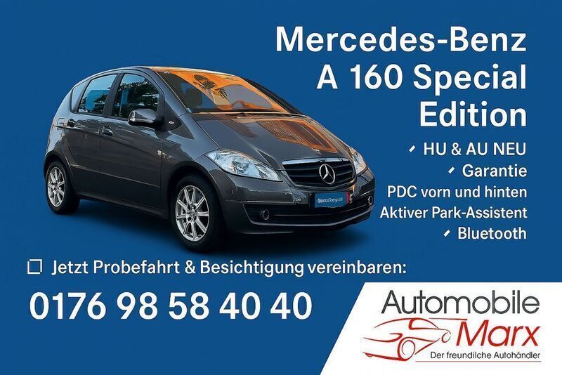 Mountaingrau met. Gebraucht 2010 Mercedes A160 Edition Limousine | 5.999 € (Fairer Preis) - Bild 1/4