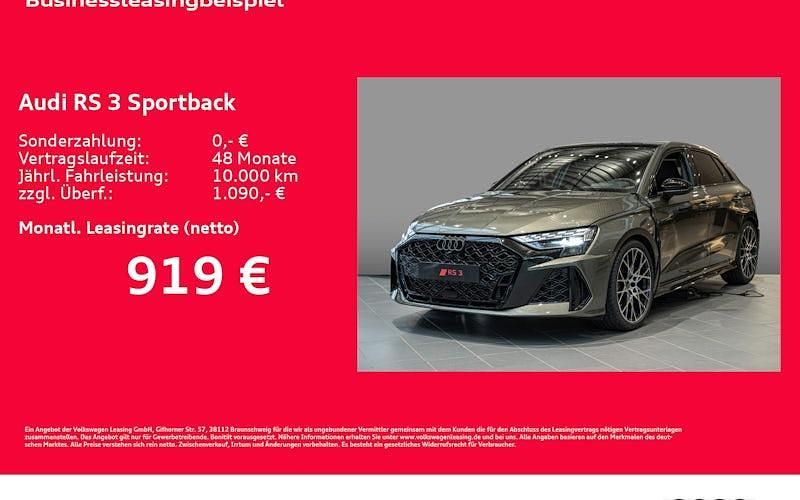 Neu Audi RS3 Ambiente 400 PS (294 kW) 2025 Grün Limousine