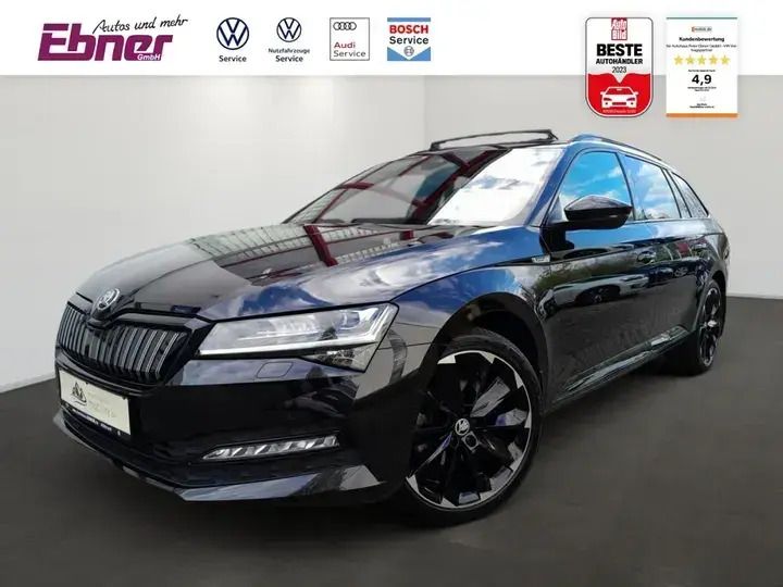 Schwarz magic perleffekt Gebraucht 2022 Skoda Superb SportLine Kombi | 34.820 € (Etwas zu teuer) - Bild 1/4