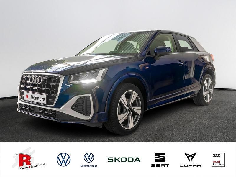 Blau Gebraucht 2021 Audi Q2 S-Line SUV | 20.989 € (Guter Preis) - Bild 1/4