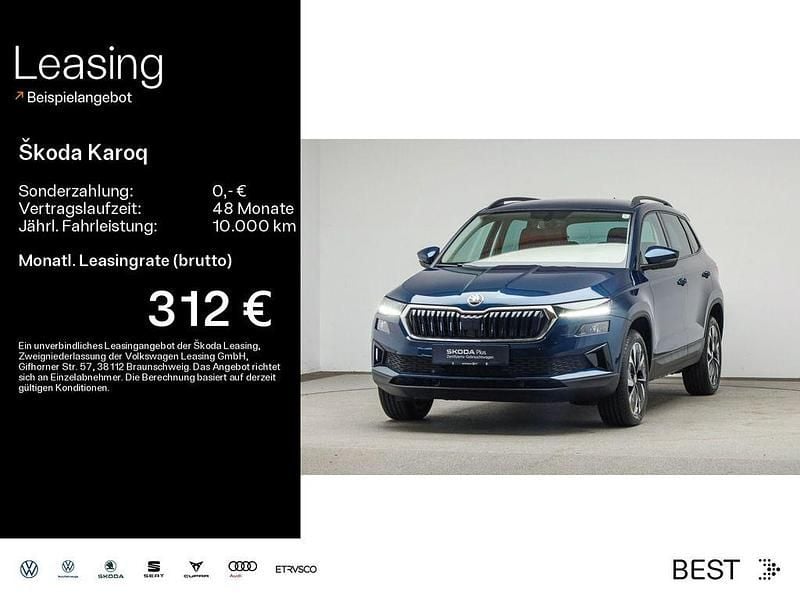 Gebraucht Skoda Karoq Style 116 PS (85 kW) 2023 Lavablau metallic (metallic) SUV