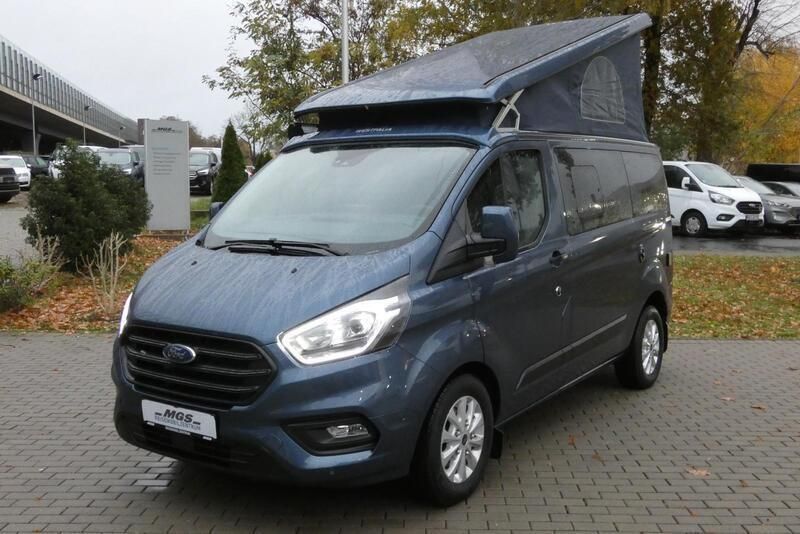 Chromablau Gebraucht 2023 Ford Transit Custom Nugget Van | 57.950 € (Fairer Preis) - Bild 1/4