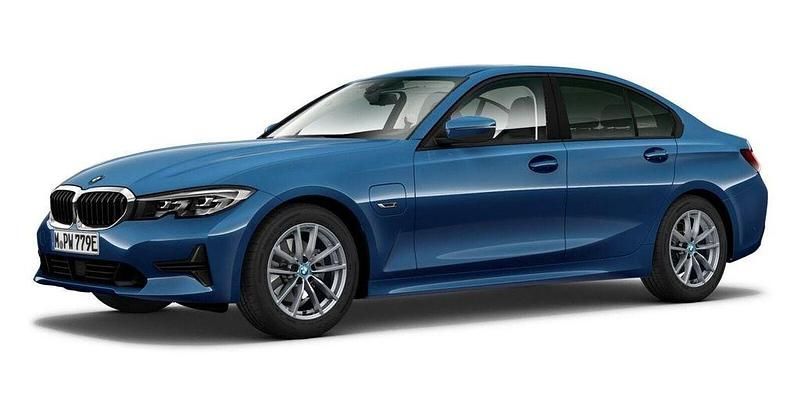 Blau Gebraucht 2021 BMW 320e Advantage Limousine | 33.480 € (Teuer) - Bild 1/4