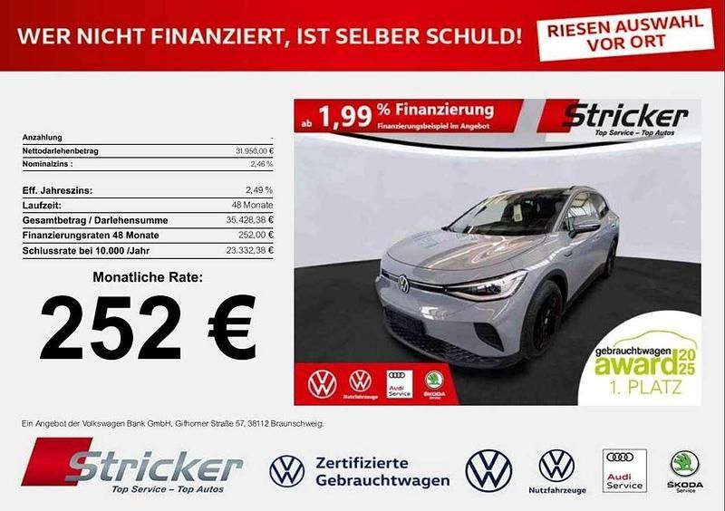 Mondsteingrau Gebraucht 2023 VW ID.4 Pro Performance SUV | 31.949 € (Guter Preis) - Bild 1/3