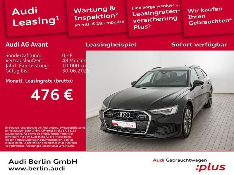 Mythosschwarz metallic Gebraucht 2023 Audi A6 Basis Kombi | 45.900 € (Teuer) - Bild 1/3