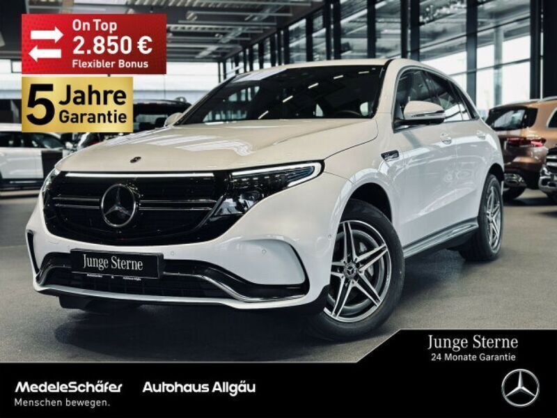 Manufaktur opalithweiß bright (metallic) Gebraucht 2022 Mercedes EQC400 AMG SUV | 40.739 € (Fairer Preis) - Bild 1/4