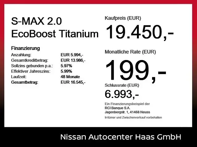 Gebraucht Ford S-MAX Titanium 239 PS (175 kW) 2017 Perlsilber (metallic) Van / Kleinbus