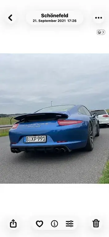 Gebraucht Porsche 991 349 PS (256 kW) 2015 Blau Coupé