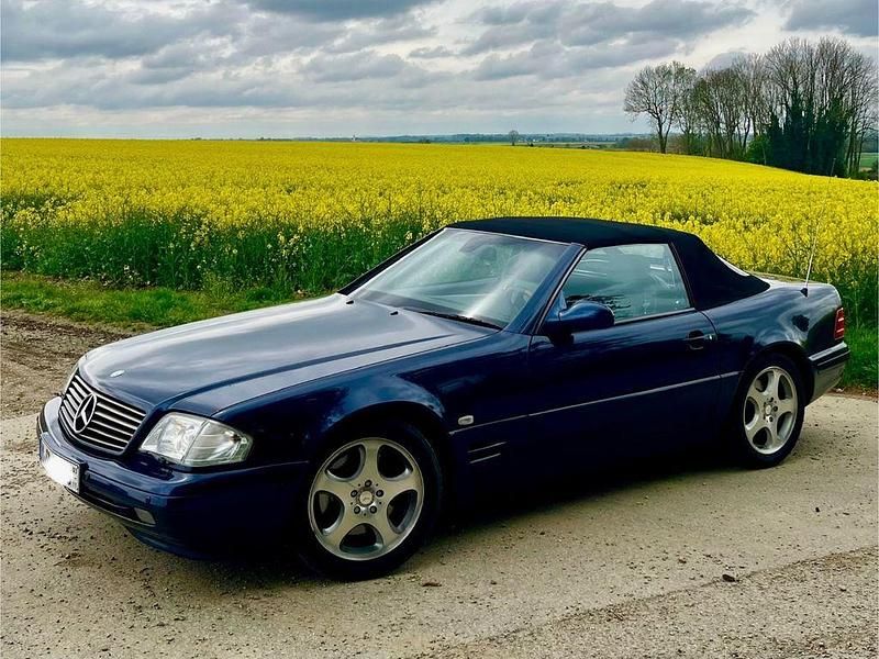 Blau Gebraucht 2001 Mercedes SL320 Cabrio | 22.900 € (Guter Preis) - Bild 1/4
