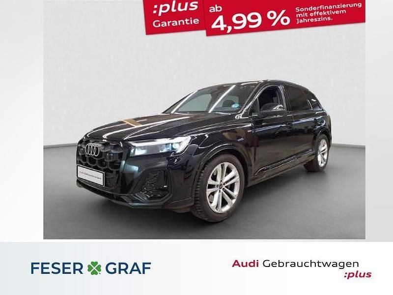 Mythosschwarz metallic Gebraucht 2025 Audi Q7 S-Line SUV | 69.990 € (Guter Preis) - Bild 1/4