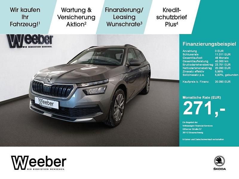 Graphitegrau (metallic) Gebraucht 2023 Skoda Kamiq Tour SUV | 20.090 € (Fairer Preis) - Bild 1/4